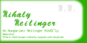 mihaly meilinger business card